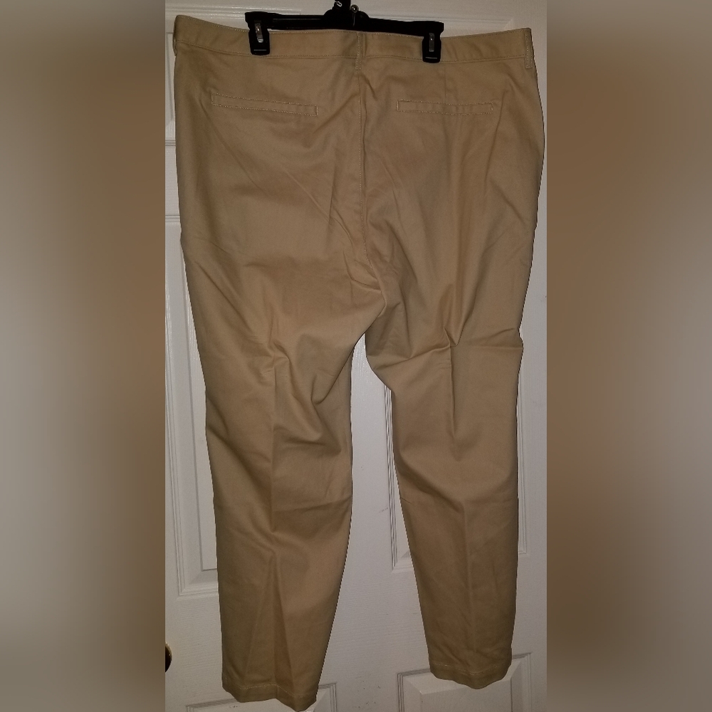 Old Navy Tan Chinos Classic Flat Front Design - Picture 2 of 3